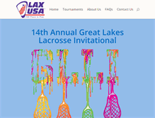 Tablet Screenshot of greatlakeslacrosse.net